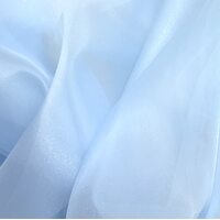 Ткань органза светло-голубого цвета о-065
