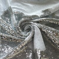 Двусторонние пайетки серебряные-белые пай-070