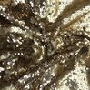 Ткань с золотыми пайетками на сетке пай-048