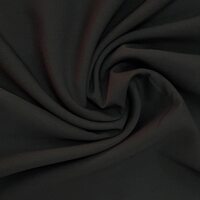 Однотонный креп-шифон черный кш-009