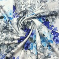 Недорогой принтованный шелк шан-009