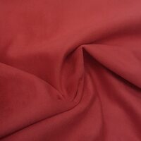 Замша на трикотажной основе красная зм-004